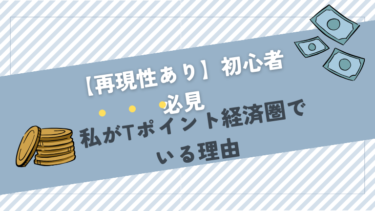 【初心者必見】私がTポイント経済圏でいる理由～再現性あります～